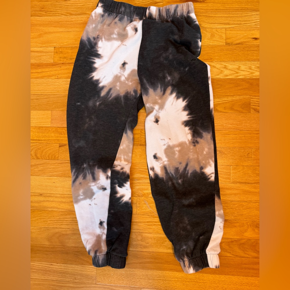 hollister tie dye blue brown white sweatpants size s